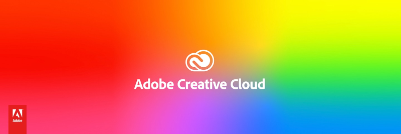 Adobe Creative Cloud logo with colorful gradient background