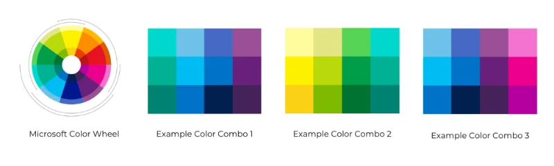 microsoft color wheel with examples